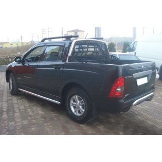 Sivusuojaputket (2 kpl, ruostumaton teräs) SsangYong Action 2005–2018 kuva 2