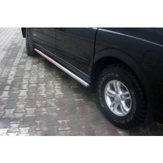 Sivusuojaputket (2 kpl, ruostumaton teräs) SsangYong Action 2005–2018 kuva 1