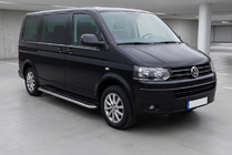 Volkswagen T5 2010–2015 Maydos V1 sivuportaat (2 kpl, alumiini ↗ ruostumaton teräs) Vain lyhyelle akselivalille kuva 1