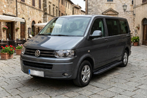 Volkswagen T5 2010–2015 Sivuporrast Bosphorus Black (2 kpl, alumiini) Lyhyt akseliväli kuva 1