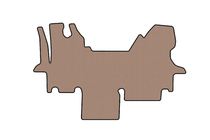 Renault Master 1998–2010 Kumiset lattiamatot Carsuit (2003-2010, beige) kuva 1