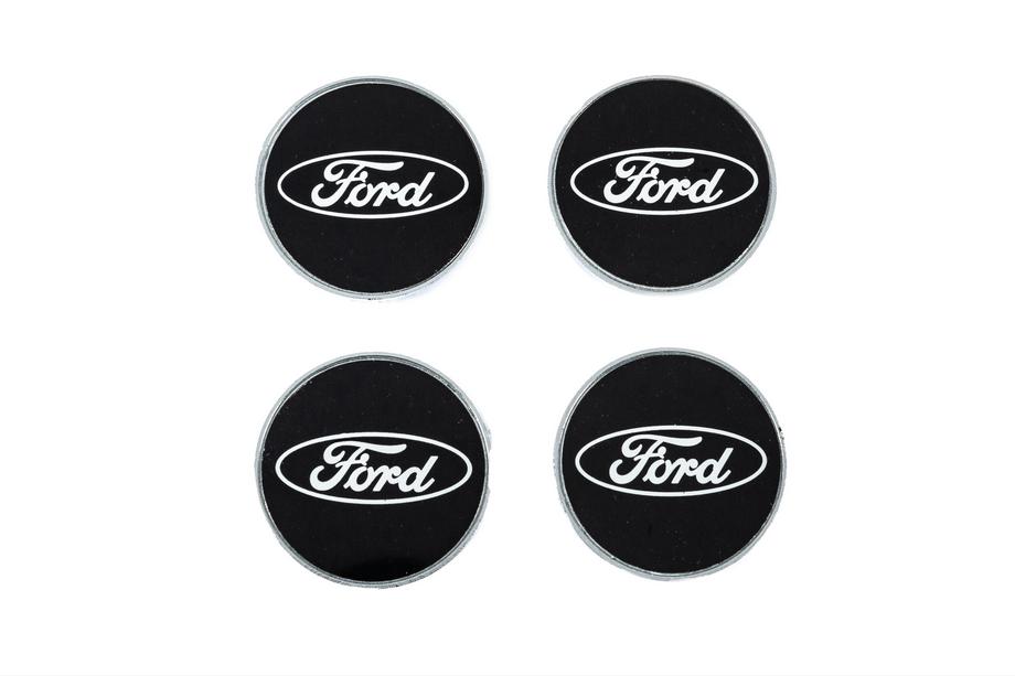 Ford Vanteen keskikupit 54,5/50 mm mustat (4 kpl) Image