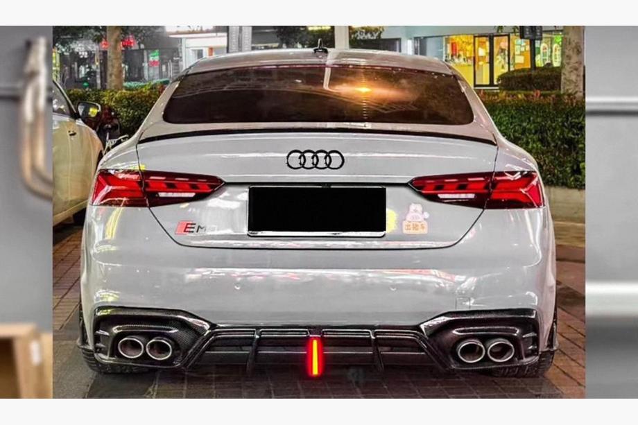 Audi A5 2016–2025 Takapuskurin diffuusori V3 (S-Line 2021-2025, Carbon) Image