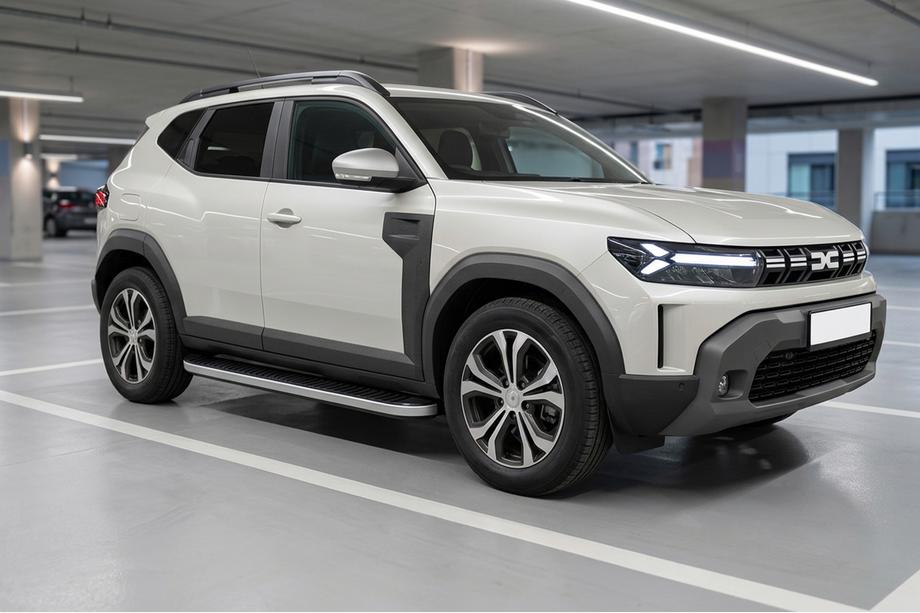 Renault Duster 2024– Tayga Grey V1 sivuportaat (2 kpl, alumiini) Image