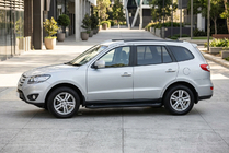 Hyundai Santa Fe 2 2006–2012 Allmond Black sivuportaat (2 kpl, alumiini) kuva 1