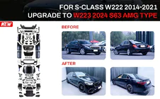 Mercedes S-class W222 2013–2022 Facelift-sarja W223 S63 AMG:lle (sis. ovenkahvat ja insertit) kuva 1