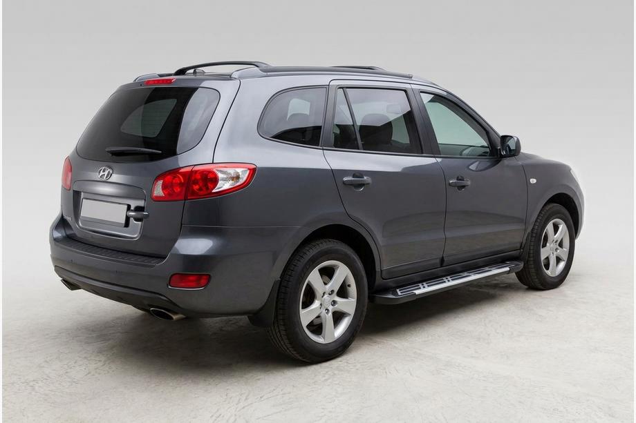 Hyundai Santa Fe 2 2006–2012 Sunrise sivuportaat (2 kpl, alumiini) Image