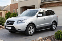 Hyundai Santa Fe 2 2006–2012 Duru sivuportaat (2 kpl, alumiini) kuva 1
