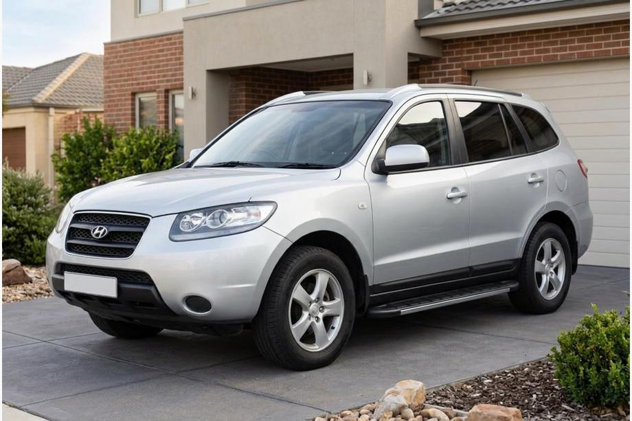 Hyundai Santa Fe 2 2006–2012 Duru sivuportaat (2 kpl, alumiini) Image