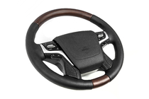 Toyota Land Cruiser 200 2007–2021 Lämmitettävä ohjauspyörä (tumma puu) kuva 2