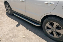 Hyundai Santa Fe 2 2006–2012 Tayga Grey -sivuaskelmat (2 kpl, alumiini) kuva 6