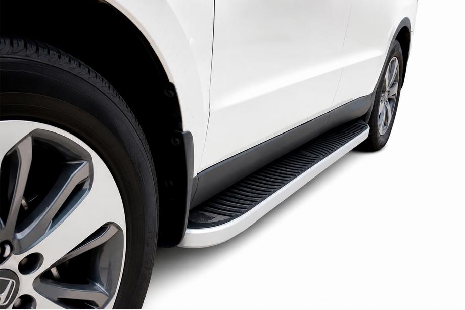 Hyundai Santa Fe 2 2006–2012 Tayga Grey -sivuaskelmat (2 kpl, alumiini) Image
