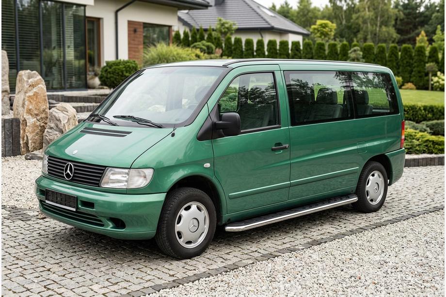Mercedes Vito W638 1996–2003 Maydos V1 sivuportaat (2 kpl, alumiini ↗ ruostumaton teräs) Image