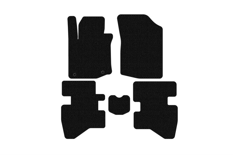 Citroen C-1 2005–2014 Kumimatot Carsuit (HB, mustat) Image