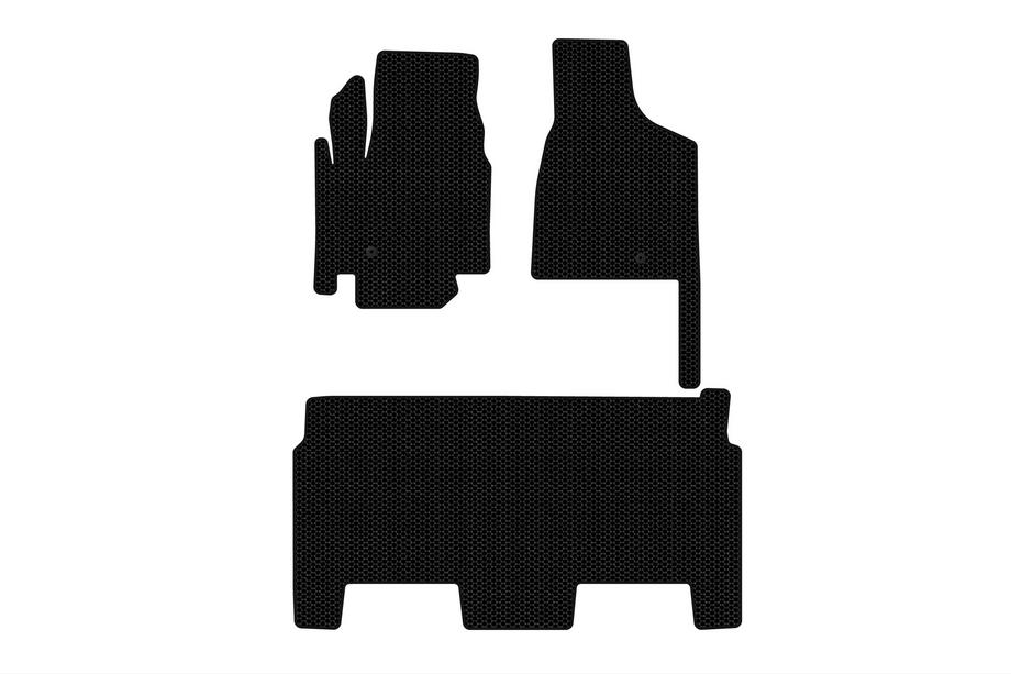 Dodge Grand Caravan V 2008–2020 Kumimatot Carsuit (2008-2020, 2 riviä, 8-paikkainen/varustetaso SXT, mustat) Image