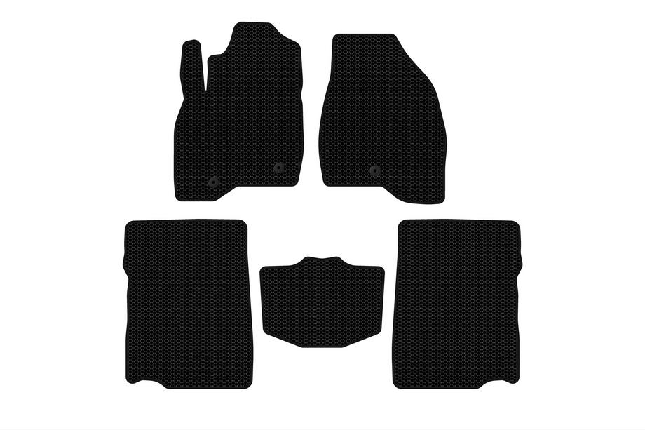 Ford Explorer 2011–2019 Kumimatot Carsuit (2017-2019, 2. rivi, 7-paikkainen, mustat) Image