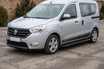 Dacia Dokker 2013–2022 Sivuporrast Bosphorus Black (2 kpl, alumiini) kuva 1