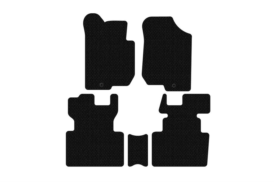 Kia Carens 1999–2012 Kumimatot Carsuit (2006-2012, 2 riviä, 7-paikkainen, mustat) Kuva 1