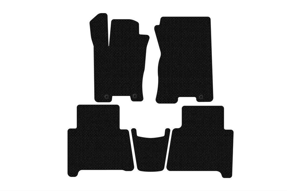 Kia Mohave 2008–2016 Carsuit kumimatot (Mustat) Image