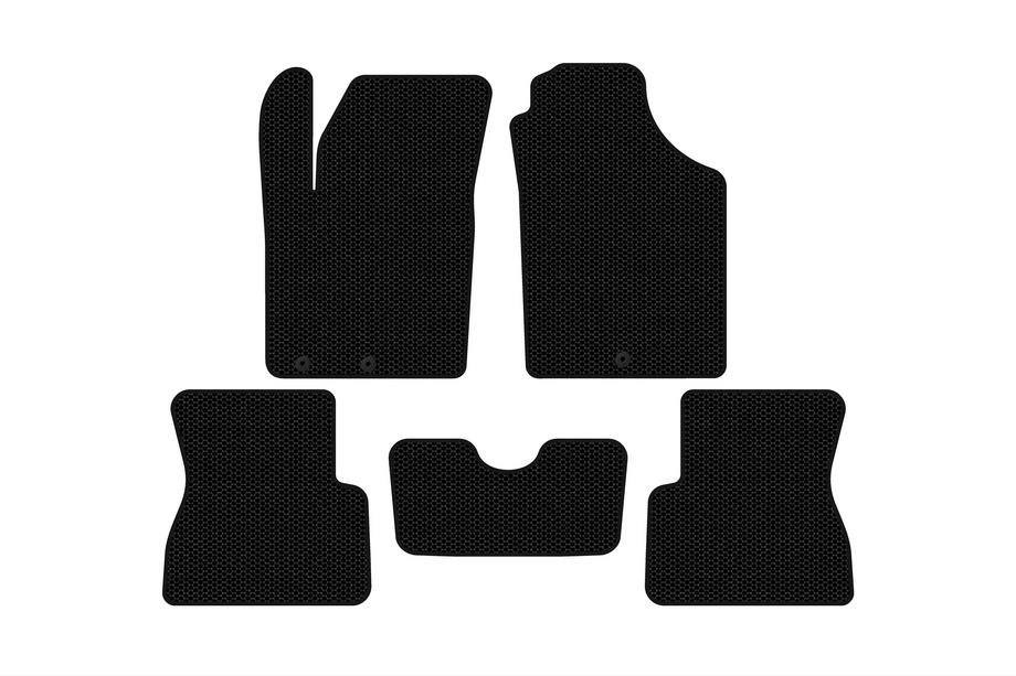 Kia Picanto 2011–2016 Carsuit kumimatot (Mustat) Image