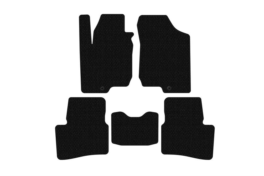 Kia Ceed 2007–2012 Kumimatot Carsuit (HB, 3-ovinen, mustat) Image