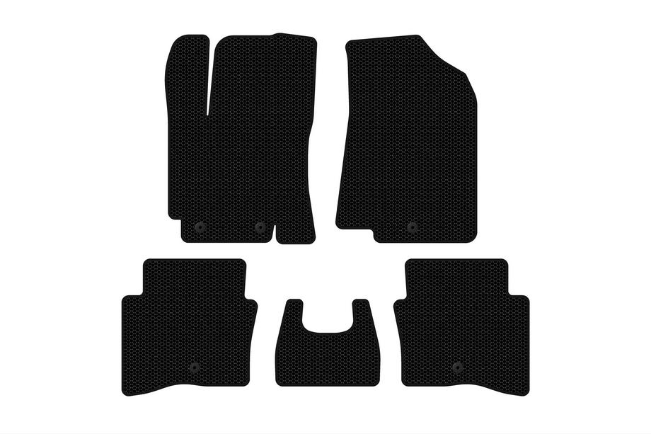 Kia Rio 2012–2017 Kumimatot Carsuit (SD, mustat) Image
