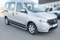 Renault Dokker 2013–2022 Tayga Grey -sivuaskelmat (2 kpl, alumiini) kuva 1