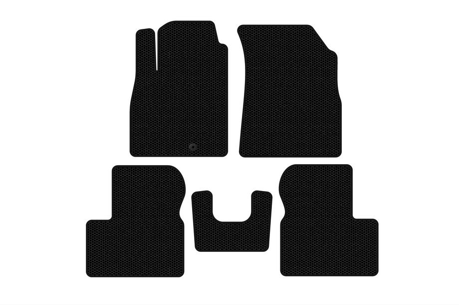 Nissan Micra K13 2011–2016 Carsuit kumimatot (Mustat) Image