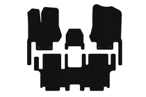 Nissan Quest 2011–2017 Carsuit kumimatot matkustamoon (2 riviä, 7-paikkainen, mustat) kuva 1