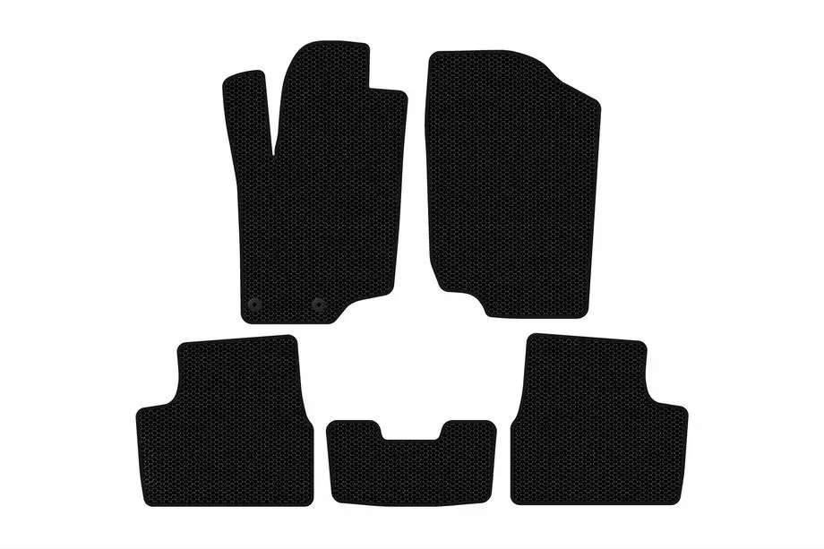 Peugeot 207 2006–2014 Kumimatot Carsuit (HB, 5-ovinen, mustat) Image