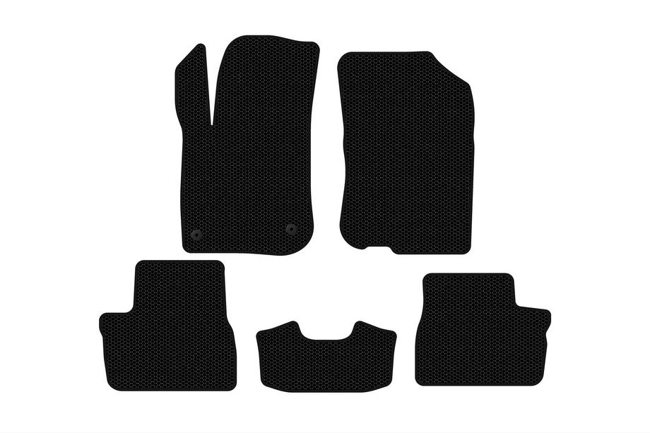 Peugeot 208 2012–2019 Kumimatot Carsuit (HB, 5-ovinen, mustat) Image