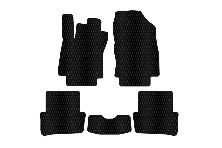 Renault Clio IV 2012–2019 Kumimatot Carsuit (2012-2016, HB, 5-ovinen, mustat) Image