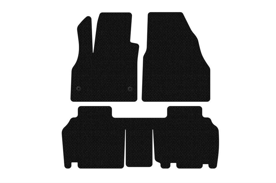 Renault Kangoo 2008–2020 Carsuit kumimatot (2 riviä, 5-ovinen/7-paikkainen, mustat) Image