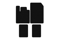 Renault Twingo 2007–2014 Carsuit kumimatot (Mustat) kuva 1