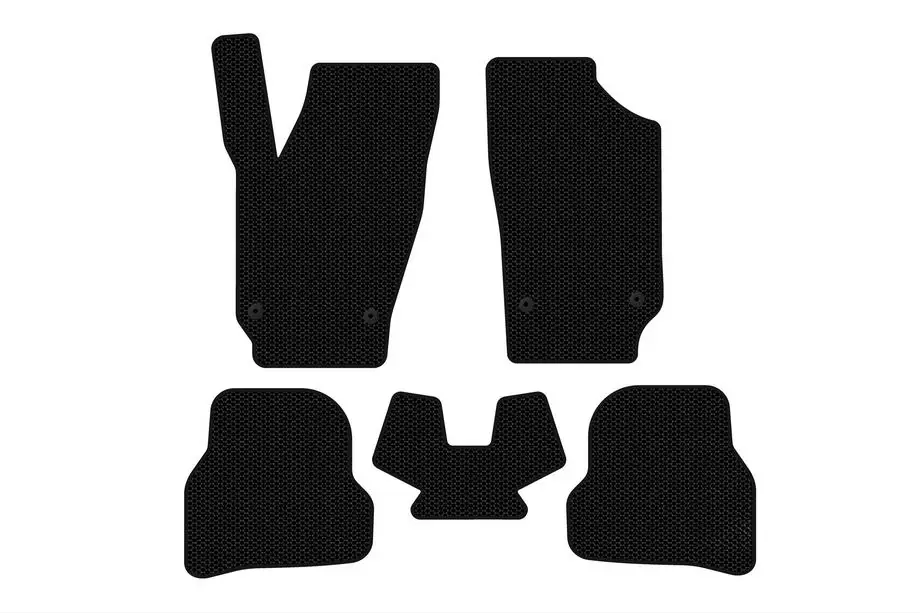 Seat Ibiza 2010–2017 Kumimatot Carsuit (2010-2012, HB, 5-ovinen, mustat) Kuva 1