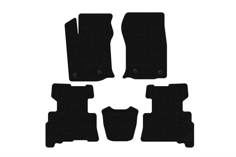 Toyota 4Runner 2009–2024 Carsuit kumimatot (2 riviä, 2014-2024, 7-paikkainen, mustat) Kuva 1