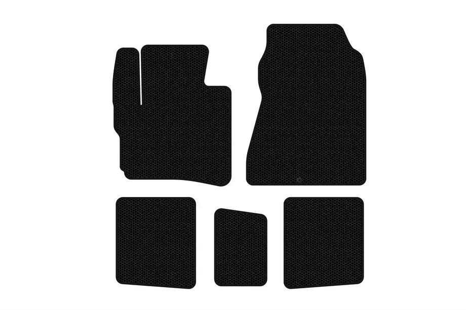 Toyota IQ 2008–2015 Kumimatot Carsuit (HB, mustat) Image