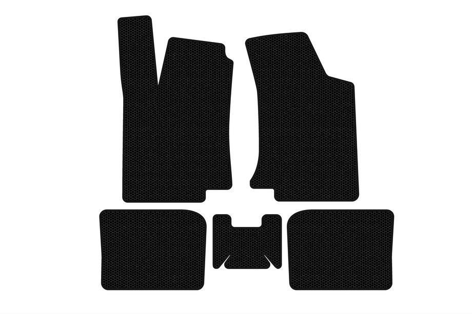Volkswagen Golf 3 1991–2001 Kumimatot Carsuit (HB, 3-ovinen, mustat) Image