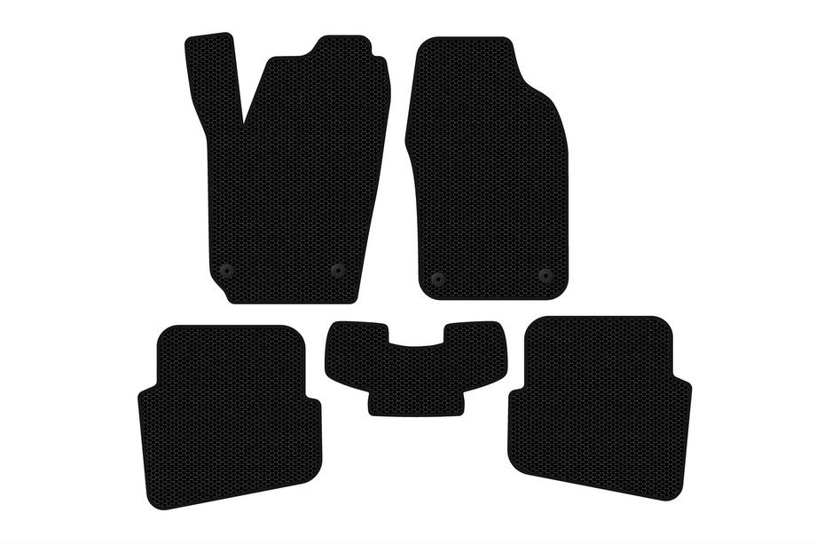 Volkswagen Polo 2001–2009 Kumimatot Carsuit (HB, 3/5-ovinen, mustat) Image