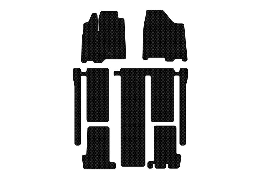 Toyota Sienna 2010–2020 Carsuit kumimatot matkustamoon (3 riviä, mustat) Image