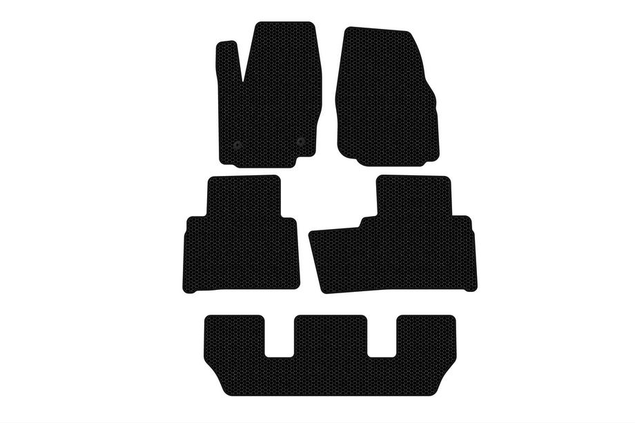Ford Galaxy 2007–2015 Carsuit kumimatot matkustamoon (3 riviä, mustat) Image