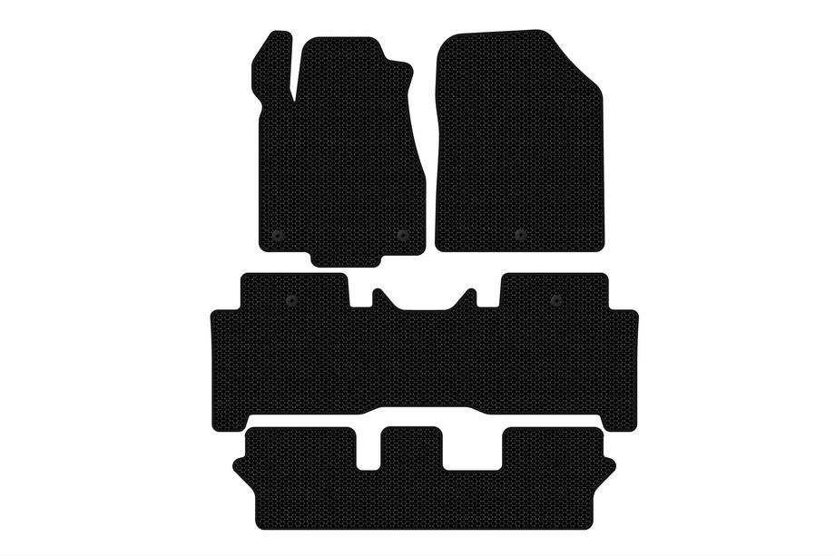 Acura MDX 2007–2013 Carsuit kumimatot matkustamoon (3 riviä, mustat) Image