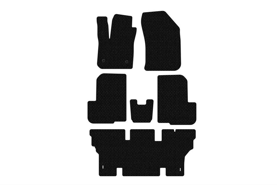 Dacia Lodgy 2012–2022 Kumimatot Carsuit (3 riviä, 7-paikkainen, mustat) Image
