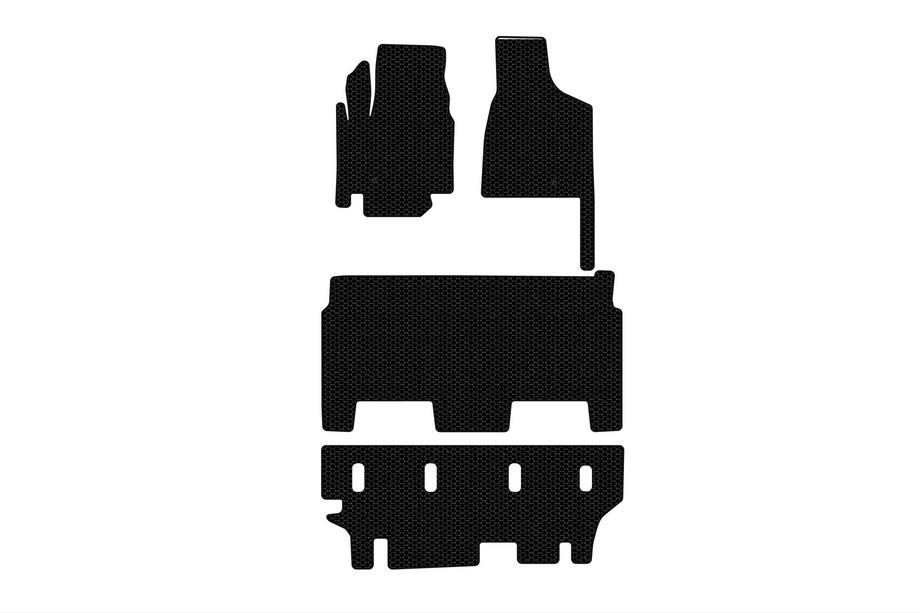 Dodge Grand Caravan V 2008–2020 Kumimatot Carsuit (2008-2020, 3 riviä, 8-paikkainen/varustetaso SXT, musta) Kuva 1