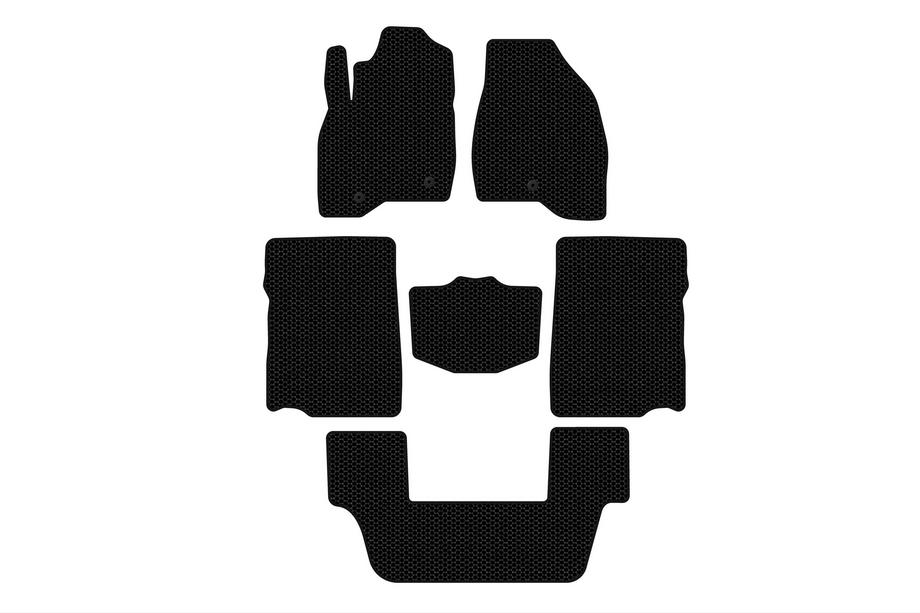 Ford Explorer 2011–2019 Kumimatot Carsuit (2017-2019, 3. rivi, 7-paikkainen, mustat) Image