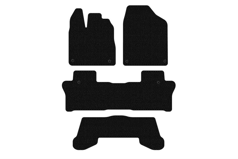 Honda Pilot 2015–2022 Carsuit kumimatot matkustamoon (3 riviä, mustat) Image