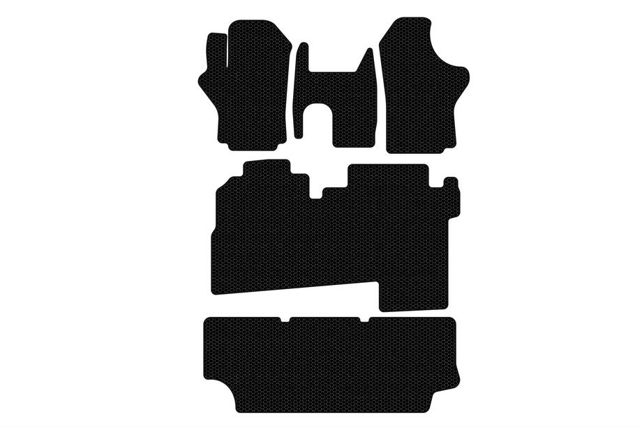 Hyundai H200, H1, Starex 1998–2007 Kumimatot Carsuit (2004-2007, 3 riviä, 8-paikkainen, mustat) Image