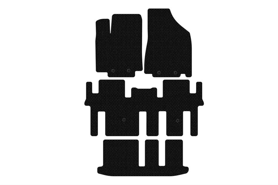 Nissan Pathfinder R52 2012–2021 Carsuit kumimatot matkustamoon (3 riviä, mustat) Image