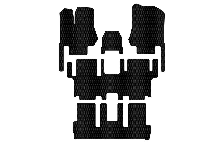 Nissan Quest 2011–2017 Kumimatot Carsuit (3 riviä, 7-paikkainen, mustat) Image