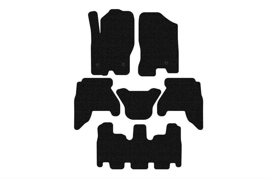Nissan Pathfinder R51 2005–2014 Carsuit V1 kumimatot (3 riviä, mustat, 2010-2014) Image